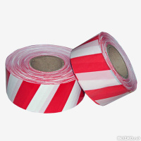 ЛЕНТА ОГРАД. по 250 п/м Ш-75мм  (красно-белая) АВЕРС  цена за штуку