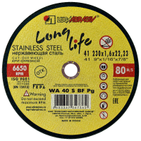 КругД 230X1,6X22 WA 40 S BF 80 нерж. LL