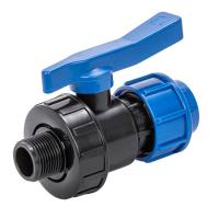 Кран шаровый разъемный с НР 25х3/4 ПНД