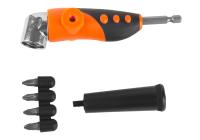 НАСАДКА угловая для шуроповерта  4 биты 25мм PH2, Sturm!