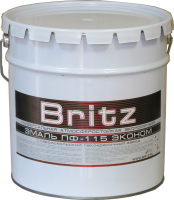Эмаль ПФ-115 BRITZ красная 25кг ГОСТ 6465-76