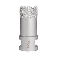 Коронка алмазная KAHITO 25мм для УШМ (гранит, керамика, керамогранит, мрамор, бетон)