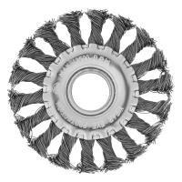 Щетка  дисковая   100/22,2  плетенные пучки проволоки 0,5мм Matrix  74630