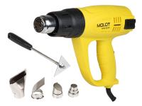 Фен строит. MOLOT MHG 6020 в кор+набор сопл 2000 Вт, 3 скор., 60-600 °С, плав. рег.,300-500 л/мин)