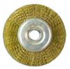 Щетка  дисковая   125/22, витая, латунная  39065 