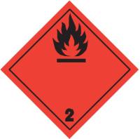 Информационное табло по ДОПОГ, класс опасности 2.1,легковоспламеняющиеся газы, 300х300 мм