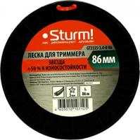 ЛЕСКА   d=3.0мм, l=86м, звезда, оранж.,  бобина, Sturm! GT3535-3.0-8-86