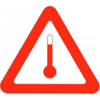 Маркировочный знак по ДОПОГ вещества, перевозимого при повышенной температуре