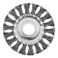 щеткаЩетка  дисковая   100/22,2  плетенные пучки проволоки 0,5мм Сибртех  746307