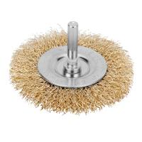Щетка  дисковая     60 мм, витая, латунная  для дрели Matrix  74446  24/240