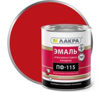 0007726 ЭМАЛЬ ПФ-115 КРАСНАЯ 1КГ ЛАКРА