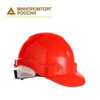 Каска "Европа" с храповиком  красная
