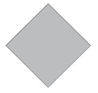 Основа для информационного табло по ДОПОГ, оцинкованная сталь, 300х300 мм