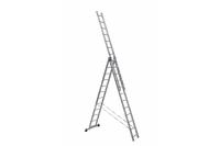 Лестница трехсекционная алюминиевая 12 ступеней Алюмет