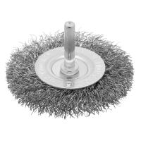 Щетка  дисковая     75 мм, витая, стальная  для дрели Сибртех  744487