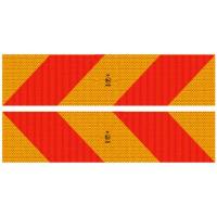 Задний опознавательный знак ECE70-01 RR для грузовых автомобилей/тягачей, на основе (комплект 2 шт)