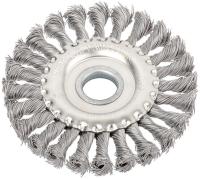 Щетка  дисковая   150/22,2  крученая нержавеющая проволока Профи  38832