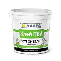 КЛЕЙ ПВА УНИВЕРСАЛЬНЫЙ СТРОИТЕЛЬ 0,9КГ ЛАКРА 0007841