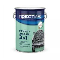 ГРУНТ ЭМАЛЬ ПО РЖАВЧИНЕ  ЖЕЛТЫЙ 3В1 5КГ ПРЕСТИЖ
