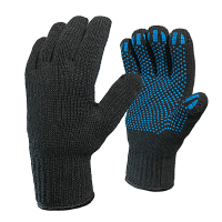 ПЕРЧАТКИ п/ш двойные с ПВХ (точка)