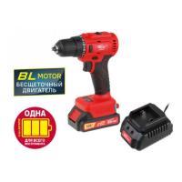АК. дрель-шуруповерт  WORTEX BD 1815-1 DLi в кор. ALL1 18.0 В, БЕСЩЁТОЧНЫЙ, 1 акк., 1.5 А/ч Li-Ion,