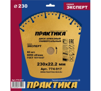 КРУГ Д 230 ПРАКТИКА "Эксперт-Универсал" сегмент 10мм 774-917