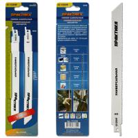 ПИЛКИ для сабельн пилы дер/мет/пласт ПРАКТИКА S1122VF BIM, шаг 1,8 мм, длина 225 мм, 2 шт