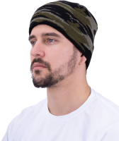 ШАПКА ТРИКОТАЖНАЯ П/Ш     КМФ двойная  (зеленая)