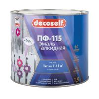 ПУФАС Эмаль ПФ-115 черная Decoself (1,9кг)