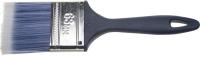 Кисть плоская  63мм 2,5″ искусственная щетина, для высокотекучих ЛКМ ЗУБР АКВА, КП-13  4-01013-063