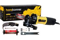 УШМ 125/800 Вт Hanskonner 11000об/мин, SuperCompact, пылезащита
