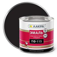 0007776 ЭМАЛЬ ПФ-115 ЧЕРНАЯ 1,9КГ ЛАКРА
