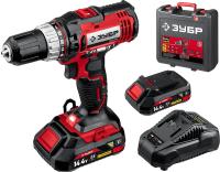 Дрель-шуруповерт 14,4 В, 2 АКБ (2Ач), в кейсе Мастер ЗУБР ДШЛ-145-22