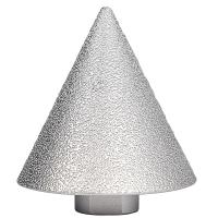 Фреза алмазная конусная KAHITO d 3-75, М14 для УШМ ( гранит, керамика, керамогранит, бетон)