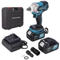 Аккумуляторный гайковерт бесщеточный импульсный ProfiPower MKDTW-18B (Li-ion-2шт, 4.0Ач, 330Нм, З/У,