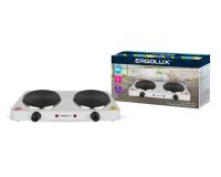 Электроплитка Ergolux ElX-EP04-C01 белая 2конф., диск 2000 Вт.