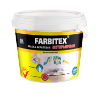 Краска интерьерная акриловая Farbitex 6кг